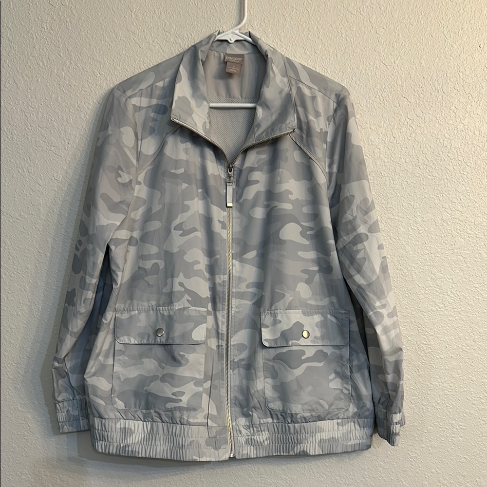 Chico's Gray Camo Jacket - image 1